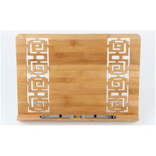 古琴谱架 竹制桌面式谱 谱架读书 阅读架 乐谱架 便携式曲谱架 镂空(大号)39×28cm