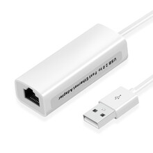 魔羯（MOGE） USB2.0百兆有线网卡转RJ45网线接口转换器 适用笔记本智能盒子接外置网口转接头 白色  MC3011