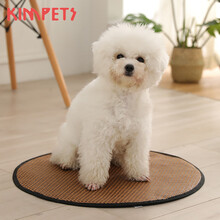 KimPets 夏日双面凉席垫狗狗垫子睡垫宠物地垫防撕咬耐用猫咪睡垫家用神器 圆形L