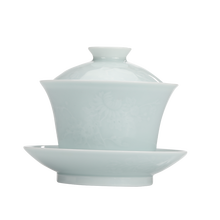 观复博物馆：大宋风华素肌玉骨影青系列盖碗 品茗茶具景德镇青白釉瓷器功夫茶办公居家招待宾客礼品 纵横天下（影青）盖碗