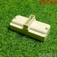 瑰季 塑料栅栏围栏室内户外校园别墅隔断白色庭院篱笆护栏花园花坛围栏 圆头木纹50x40底座 白色款