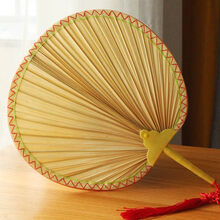 2021新款古风蒲扇 日用手摇女夏手工老式葵扇子儿童蒲扇团扇圆扇复古典中国风芭蕉扇 团扇(宽28长26手柄12)