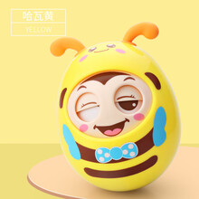迪士尼Disney不倒翁玩具婴儿6到12个月以上3宝宝益智儿童小孩0-1一至二岁早教 【黄】 眨眼不倒翁（耳朵软胶 可啃咬）
