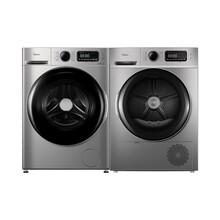 美的 (Midea) 洗烘套装 (MG100VT707WDY +MH100VTH707WY) 10kg洗衣机+10kg热泵烘干机