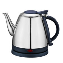 自动断电不锈钢电热水壶长嘴烧水壶食品级随手泡家用电水壶泡茶壶 翻盖 1.0L
