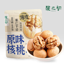 果之初 【线下同款】新疆和田原味薄皮核桃418g/袋
