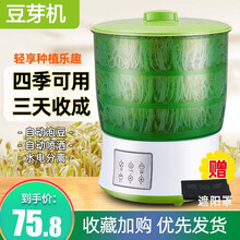 豆芽机全自动家用智能发豆芽生豆芽三层大容量自动泡豆黄豆绿豆发芽机四季可用酸奶机小猪帮厨 数控一层【 适合1~2人】