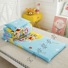 床品套件全棉幼儿园被子三件套含芯儿童午睡被褥丝棉六件套夏婴儿床上用品 汪汪队【羽丝棉六件套】 1.35m(4.5英尺)床