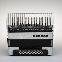 LD 霍纳BRAVO96贝斯三排簧学生老年人演奏手风琴定制款 红色