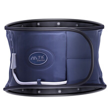 罗脉腰椎牵引器充气式腰脱护腰带腰间盘突出腰椎固定带支具矫正器腰突医用腰围腰托腰肌劳损腰部支撑按摩器 LM-Y02藏蓝色（支持腰围1尺8-3尺（加宽型）