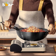 小熊伊万 BEAREWAN 铁锅无涂层家用炒菜锅老式电磁炉燃气煤气灶明火通用CP-G0013