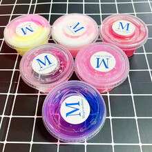 史莱姆起泡胶套装便宜盒材料儿童水晶泥做泥材料自制手工制作水晶泥史莱姆套装盒 粉色系列组合套装