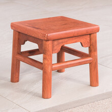 鲁艺红木家具缅甸花梨（学名：大果紫檀）富贵凳王世襄收藏同款小凳子方凳换鞋小马扎凳便携迷你矮凳子 富贵凳单个（拆装版）