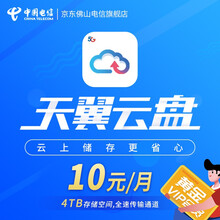 佛山电信 天翼云盘 中国电信针对个人及家庭用户推出的大云储存服务产品 黄金会员（10元/月）