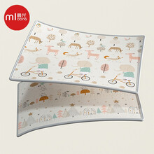 曼龙xpe婴儿爬行垫子宝宝整体垫加厚2cm环保地面婴游戏垫（森林大象+森林小鸟 180*200*2CM）