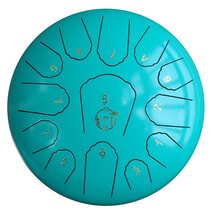 阿萨斯 空灵鼓12寸13音专业级 初学者钢舌鼓打击乐器 新款 12寸13音-祖母绿+鼓槌曲谱等