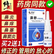修正 鼻炎喷剂鼻炎舒鼻窦炎鼻塞通气过敏性鼻炎喷雾成人儿童冷敷凝胶鼻腔清洗器鼻痒不通气 20ml/瓶