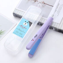 学生迷你干湿直卷发器电夹板直板夹直发卷发两用刘海神器小型懒人 高贵紫+收纳盒(直卷两用) 主机+美发工具5件套