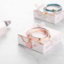 千居惠 同款驱蚊手环驱蚊手链香氛防蚊驱蚊驱蚊片神器男女儿童学生夏季随身扣手链 圆形粉加蓝两条