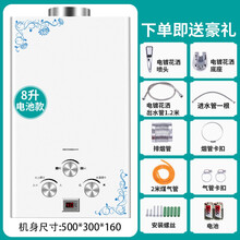 燃气热水器家用6升12升煤气液化气8升10L12L天然气低水压调节洗澡 8升铜水箱数显电池款 液化石油气