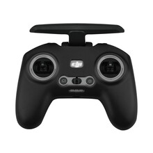 适用于大疆DJI FPV遥控器硅胶套穿越机体感手柄保护套防刮增高脚垫架控制器挂绳头带涂鸦天线增程配件 遥控硅胶套黑色
