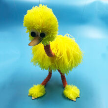 提线木偶玩具 提线木偶搞笑创意拉线鸵鸟木偶娃娃新奇玩具提线玩偶新年礼品 鸵鸟黄色(买一一)发两只