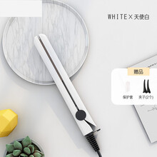 直发夹板迷你型卷发棒刘海内扣直发器卷发两用男女学生拉直夹熨板Sunchance 升级版-天使白-青春版
