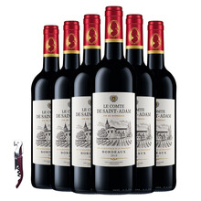 【官方直供】拉蒙法国原瓶进口红酒 波尔多AOC 圣亚当伯爵干红葡萄酒 750ml*6整箱装