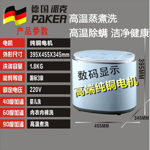 德国派克1.8台式洗衣机全自动迷你小型女性内衣裤护理袜子米白婴儿宝宝尿布高温煮洗祛味除螨快洗脱水甩干 1.8公斤卡丁蓝高温杀菌除螨+高端数码机+加强耐用