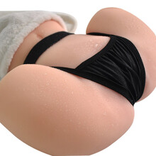 飞机自玩慰杯半身全实体硅胶免充气下半身娃阴臀倒模1:1成人男用美臀自手办名器大屁股情趣性用品 6斤学姐款+震动发音【仿真植毛】