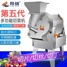 羚珑 切菜机商用全自动多功能切菜器土豆切片切丝切丁机商用封闭式学校酒店食堂用电动蔬菜切菜机 810型【切片切丝切丁】