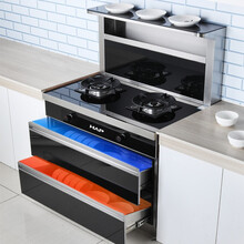 HAP韩派集成灶蒸箱烤箱消毒柜家用一体机侧吸下排烟灶消套装 送货上门免费安装 全国售后覆盖乡镇村 900宽气电消毒柜集成灶23立方变频增压 液化气