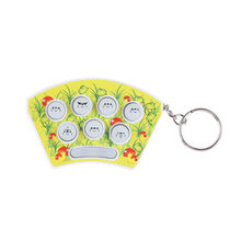 姒桀 打地鼠 儿童迷你打地鼠掌上练手速游戏机带灯光早教玩具儿童节礼物 白色扇形(三颗电子)