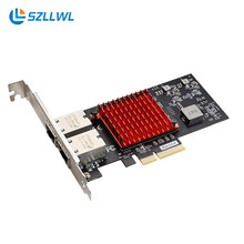 szllwl 万兆网卡IntelX550芯片服务器网卡PCI-E3.0双电口万兆网卡 
