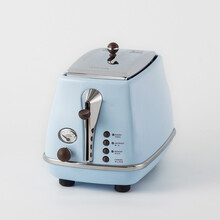 德龙（Delonghi） CTO2003 多士炉 早餐烤面包 金属机身 烤吐司三明治 防尘盖设计 复古海洋蓝