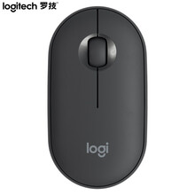罗技（Logitech）Pebble鹅卵石 鼠标 无线蓝牙鼠标 办公鼠标 鼠标  便携对称鼠标 石墨黑