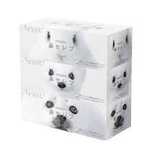 日本原装 妮飘（Nepia）鼻子贵族柔软保湿纸巾抽纸 200抽*3盒/套