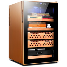 茄龙（CIGARLOONG）雪茄柜恒温恒湿德国家用电子雪茄柜雪茄盒无霜风冷雪茄保湿柜CL-68C CL-68C金色2+2恒温恒湿