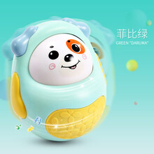 迪士尼Disney不倒翁玩具婴儿6到12个月以上3宝宝益智儿童小孩0-1一至二岁早教 【绿】 点头不倒翁-小狗