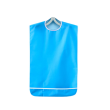 成人吃饭围嘴防水防漏口水兜老年人吃饭用大号兜兜便携喂饭口水巾 天蓝色