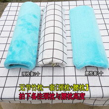 京弗 竹子颈椎枕头缓解颈椎不适专用护颈硬枕无节竹木型颈椎枕 无节套餐高8+腰枕3.5-4