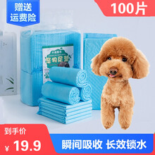 狗狗尿垫宠物用品尿片猫尿布泰迪尿不湿吸水垫加厚除臭100片 经典款 S-小型  1包