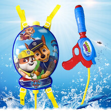 儿童背包水枪喷雾花洒戏水玩具增压高压抽拉式男孩女孩沙滩喷水枪户外六一儿童节礼物 汪汪立队大功背包水枪