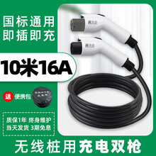 新能源充电桩双头线枪电动汽车广汽双枪交流器慢充比亚迪头纯混电 桔色