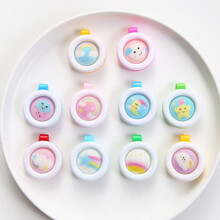 驱蚊扣大人随身手环婴儿宝宝孕妇可用的驱蚊神器夹办公室夏天卡通 彩虹云朵系列【10只装】