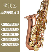 阿萨娜丝（Asanasi）降E调中音萨克斯管风乐器初学者入门考级者成人专业演奏 枚金色（升级磷铜）萨克斯【经典单筋】+配套赠品