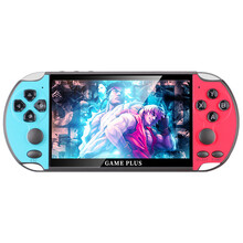 酷孩5.1英寸高清大屏PSP游戏机掌机礼物福利街机怀旧复古GBA街机游戏机口袋妖怪掌上游戏机 RS-06蓝红款（32G3000款游戏）