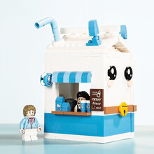 朴坊 未及潮玩积木真好小店系列 拼装拼插玩具儿童礼物女孩立体街景