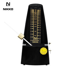 NIKKO 日本进口机芯正品尼康节拍器电子机械节拍器钢琴小提琴吉他古筝通用节奏打节拍器 经典款-黑色