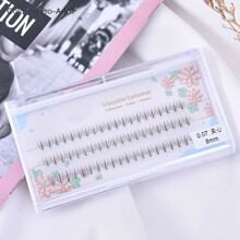 假睫毛芭比夹心朵毛仙子毛自嫁接自然仿真浓密卷翘分段式单簇 单独睫毛 夹心8mm